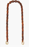Tortoise Resin Link Shoulder Strap