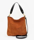 Chestnut Suede Hobo Bag
