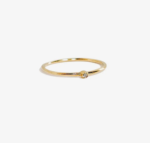 Tiny Diamond Ring