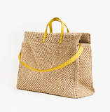 Clare V summer simple tote dune raffia at maeree