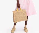 Clare V summer simple tote dune raffia at maeree