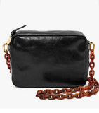 Tortoise Resin Link Shoulder Strap