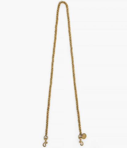 clare v chain link brass crossbody chain at mareee