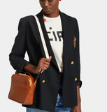 clare v black and white cotton crossbody strap at maeree