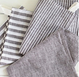 brown stripe linen kitchen towel at maeree