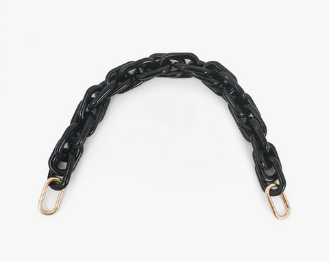 clare v black resin shortie strap at maeree