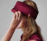 lunya washable silk sleep mask wine at maeree
