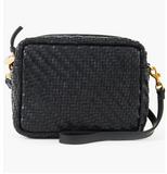 clare v black woven midi sac at maeree