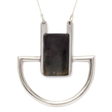 Recycled tin and horn statement necklace indego africa maeree