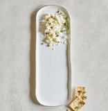 long ceramic and gold serving platter at maerree  Edit alt text