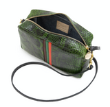 Clare V Fern Miro Snake Midi Sac crossbody at maeree
