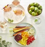 blush pink and copper serving tray at maeree