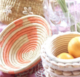 indego africa orange mini plateau basket at maeree