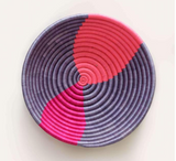 indego africa purple and pink twist plateau basket at maeree
