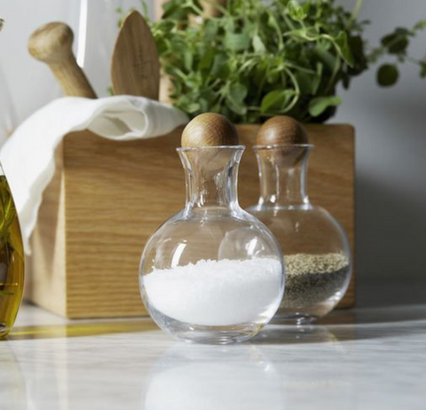 sagaform salt and pepper with oak stoppers