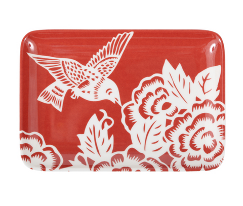 thomas paul red hummingbird tray at maeree