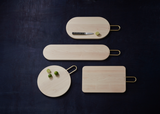 Aaron Probyn maple and brass HEATH serving board at maeree