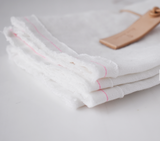Celina Mancurti white linen napkins at maeree