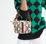 clare v tortoise resin shortie strap at maeree