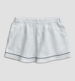 piglet in bed white linen short pj set at maeree