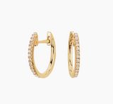 love me knots diamond hoop huggie earring at maeree