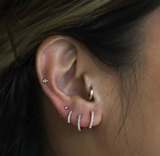 love me knots diamond hoop huggie earring at maeree
