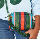 clare v evergreen stripe midi crossbody at mareee