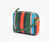 clare v evergreen stripe midi crossbody at mareee