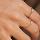 love me knots baguette diamond ring 14K gold at maeree