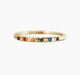 gemstone band rainbow gold at mareee lacee alexandra