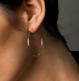Medium Simple Gold Hoops