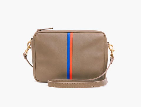 clare v taupe mousse stripe midi sac crossbody at maeree