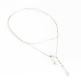 another feather silver drop lariat at maeree