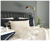 celina mancurti crochet and linen lumbar pillow