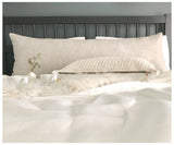 celina mancurti crochet and linen lumbar pillow at maeree