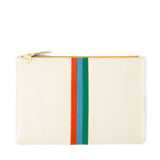 clare v white rustic flat clutch desert stripe inlay at maeree