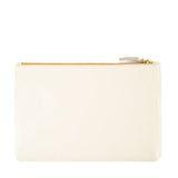 clare v white flat clutch at maeree