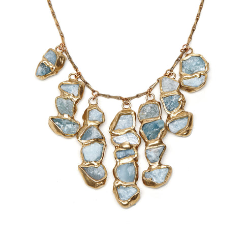 Emilie Shapiro Aquamarine Seafaring Cascade Necklace at maeree