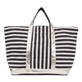 Large Tassel Striped Beach Tote